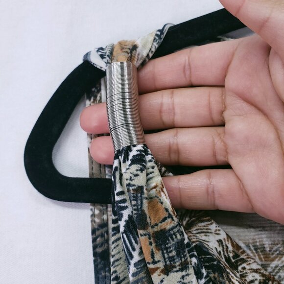 Mlle Gabrielle Multicolor Geometric Fun Stretchy Long Maxi Dress Size 2X - Picture 11 of 16